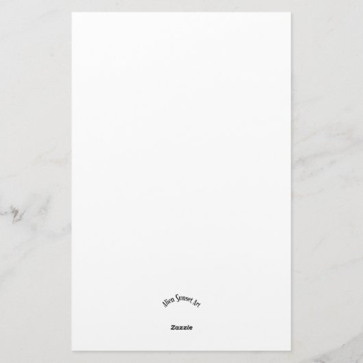 Zendoodle Mandala Header 3 Briefpapier (Achterkant)