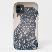 Zendoodle pug Case-Mate iPhone case (Achterkant)