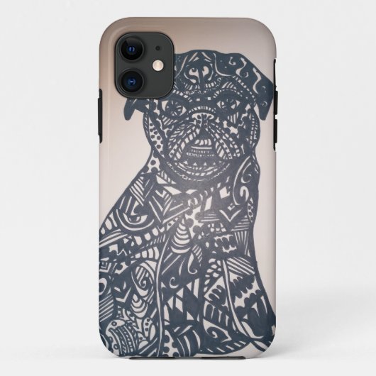 Zendoodle pug Case-Mate iPhone case (Achterkant)
