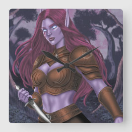 Zendyr in het bos vierkante klok