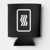 Zener-Kaart | 3 verticale golvende lijnen Blikjeskoeler (Voorkant)