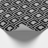 Zener-Kaart | 3 verticale golvende lijnen Cadeaupapier (Hoek)