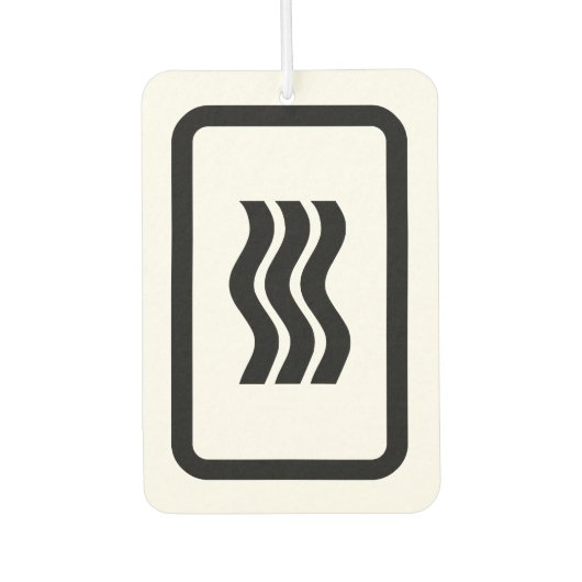 Zener-Kaart | 3 verticale golvende lijnen Luchtverfrisser (Voorkant)