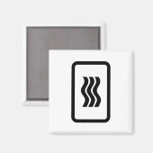 Zener-Kaart | 3 verticale golvende lijnen Magneet (Voorkant / Achterkant)