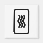 Zener-Kaart | 3 verticale golvende lijnen Magneet (Voorkant)