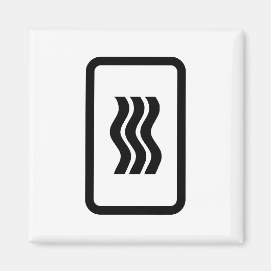 Zener-Kaart | 3 verticale golvende lijnen Magneet (Voorkant)