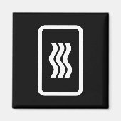 Zener-Kaart | 3 verticale golvende lijnen Magneet (Voorkant)