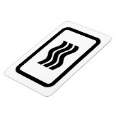 Zener-Kaart | 3 verticale golvende lijnen Magneet (Linkerzijde)