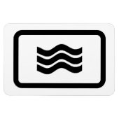 Zener-Kaart | 3 verticale golvende lijnen Magneet (Horizontaal)