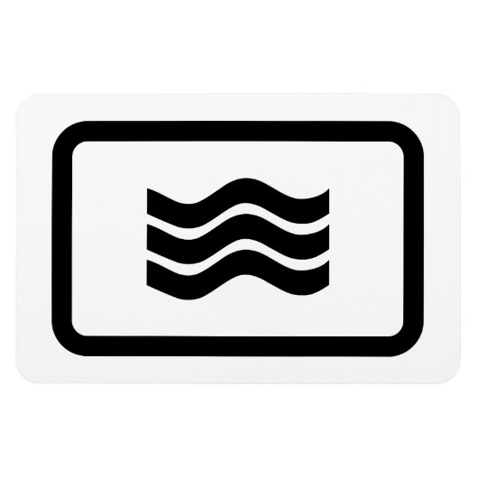 Zener-Kaart | 3 verticale golvende lijnen Magneet (Horizontaal)