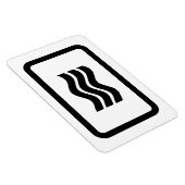 Zener-Kaart | 3 verticale golvende lijnen Magneet (Rechterzijde)