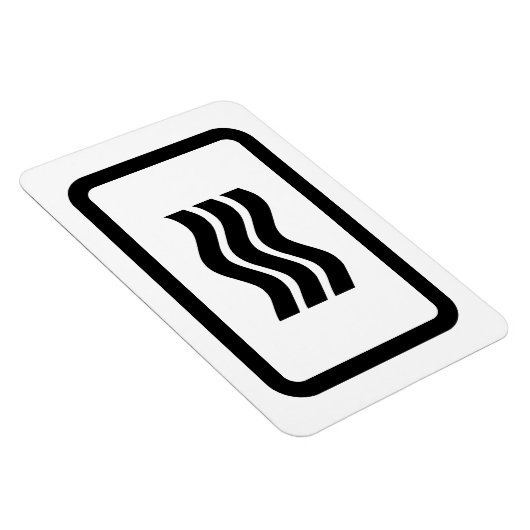 Zener-Kaart | 3 verticale golvende lijnen Magneet (Rechterzijde)