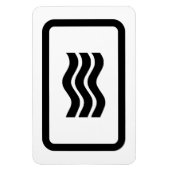 Zener-Kaart | 3 verticale golvende lijnen Magneet (Verticaal)