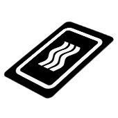 Zener-Kaart | 3 verticale golvende lijnen Magneet (Linkerzijde)