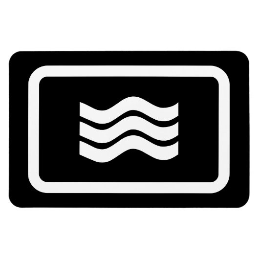 Zener-Kaart | 3 verticale golvende lijnen Magneet (Horizontaal)