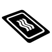 Zener-Kaart | 3 verticale golvende lijnen Magneet (Rechterzijde)