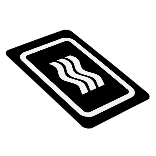 Zener-Kaart | 3 verticale golvende lijnen Magneet (Rechterzijde)