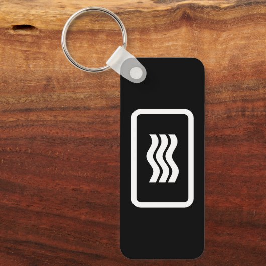 Zener-Kaart | 3 verticale golvende lijnen Sleutelhanger (Voorkant)