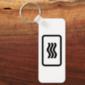 Zener-Kaart | 3 verticale golvende lijnen Sleutelhanger (Voorkant)