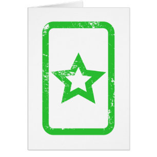 Zener-Kaart   Holle 5 puntige ster {} Kaart