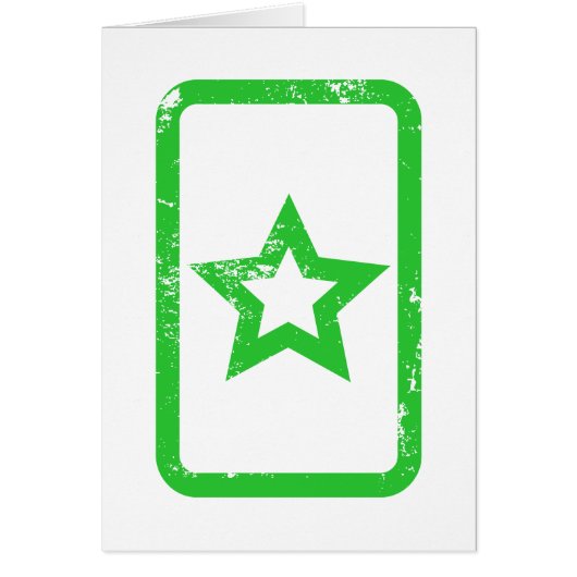 Zener-Kaart | Holle 5 puntige ster {} Kaart (Voorkant)