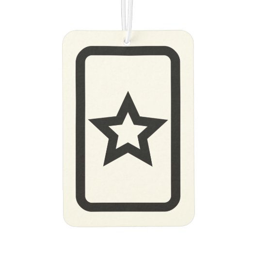 Zener-Kaart | Holle 5 puntige ster Luchtverfrisser (Achterkant)