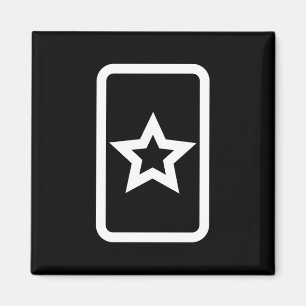 Zener-Kaart Holle 5 puntige ster Magneet