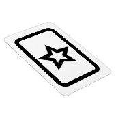 Zener-Kaart | Holle 5 puntige ster Magneet (Rechterzijde)