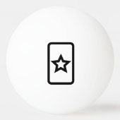 Zener-Kaart | Holle 5 puntige ster Pingpongbal (Voorkant)