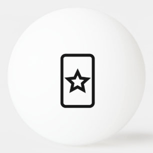 Zener-Kaart   Holle 5 puntige ster Pingpongbal