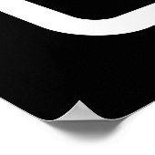 Zener-Kaart | Holle 5 puntige ster Poster (Hoek)