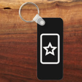 Zener-Kaart | Holle 5 puntige ster Sleutelhanger (Voorkant)