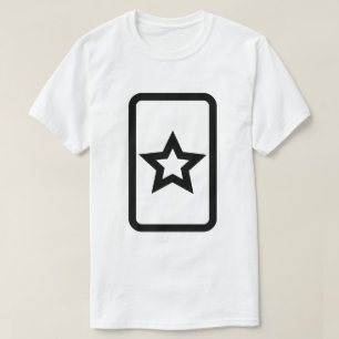 Zener-Kaart   Holle 5 puntige ster T-shirt