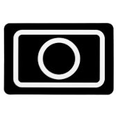 Zener-Kaart | holle cirkel Magneet (Horizontaal)