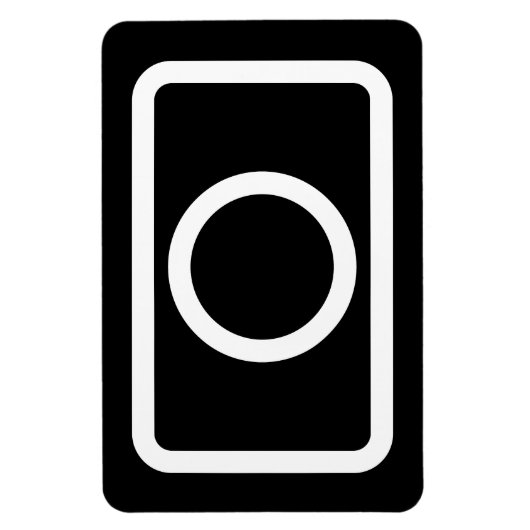 Zener-Kaart | holle cirkel Magneet (Verticaal)