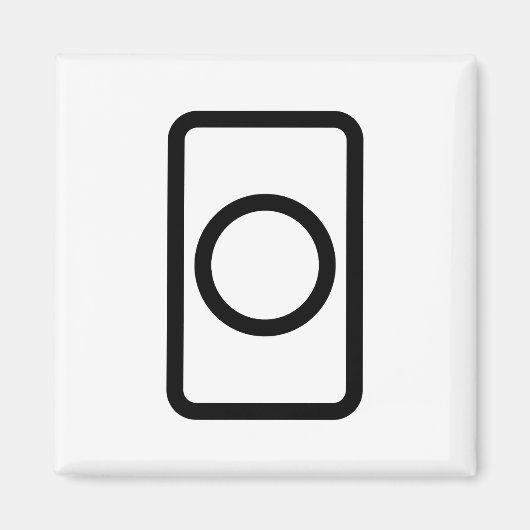 Zener-Kaart | holle cirkel Magneet (Voorkant)