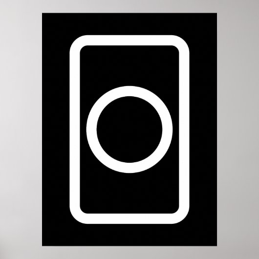 Zener-Kaart | holle cirkel Poster (Voorkant)