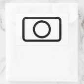 Zener-Kaart | holle cirkel Rechthoekige Sticker (Tas)