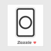 Zener-Kaart | holle cirkel Sticker (Vel)