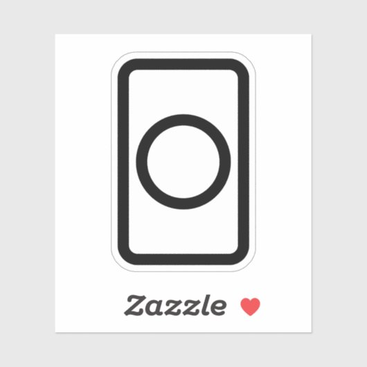 Zener-Kaart | holle cirkel Sticker (Vel)