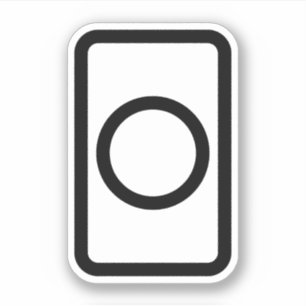 Zener-Kaart holle cirkel Sticker