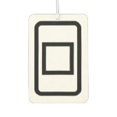 Zener-Kaart | Holle vierkant Luchtverfrisser (Voorkant)