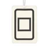 Zener-Kaart | Holle vierkant Luchtverfrisser (Achterkant)