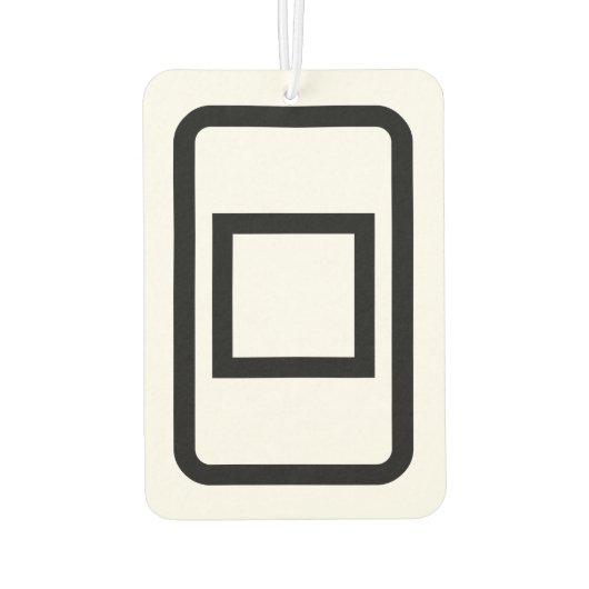 Zener-Kaart | Holle vierkant Luchtverfrisser (Achterkant)