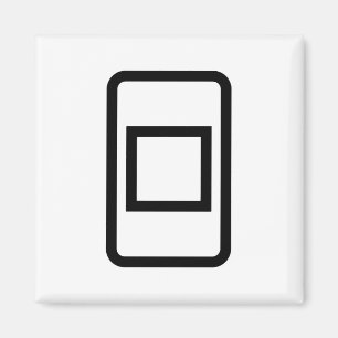 Zener-Kaart   Holle vierkant Magneet