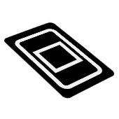 Zener-Kaart | Holle vierkant Magneet (Rechterzijde)