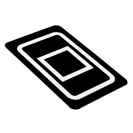 Zener-Kaart | Holle vierkant Magneet (Rechterzijde)