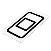 Zener-Kaart | Holle vierkant Magneet (Linkerzijde)