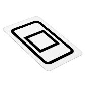 Zener-Kaart | Holle vierkant Magneet (Rechterzijde)