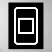 Zener-Kaart | Holle vierkant Poster (Voorkant)